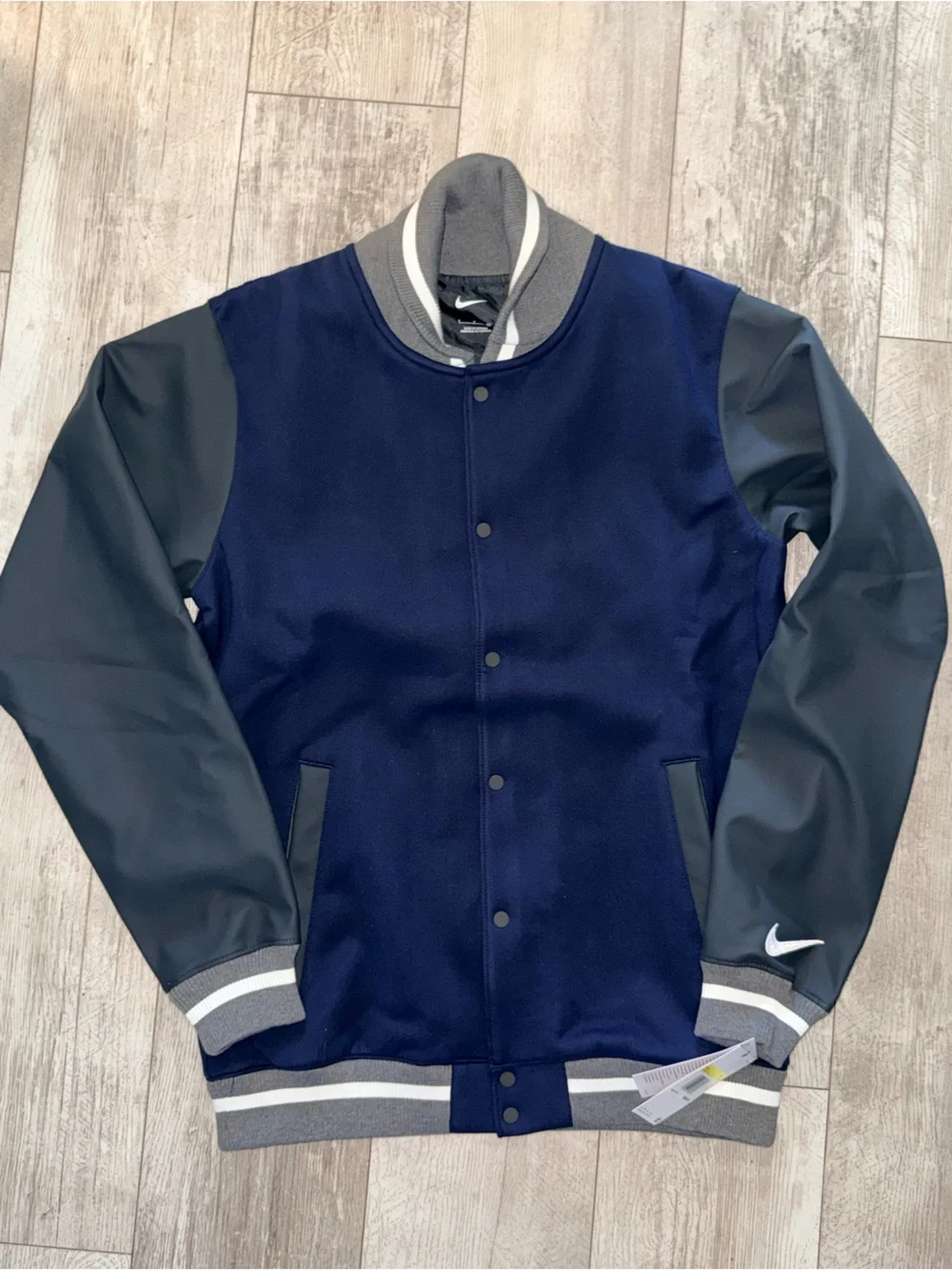 Nike Team Classic Varsity Jacket Navy Men S NWT
